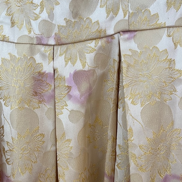 BB Dakota Cream and Pink a-line semi formal dress - Picture 4 of 6